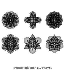 Geometry minimalistic artwork poster with simple shape and figure. Abstract vector pattern design in Scandinavian style for web banner, business presentation, branding package, fabric print, wallpaper