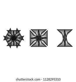 Geometry minimalistic artwork poster with simple shape and figure. Abstract vector pattern design in Scandinavian style for web banner, business presentation, branding package, fabric print, wallpaper