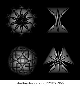 Geometry minimalistic artwork poster with simple shape and figure. Abstract vector pattern design in Scandinavian style for web banner, business presentation, branding package, fabric print, wallpaper