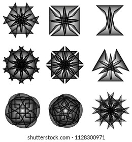 Geometry minimalistic artwork poster with simple shape and figure. Abstract vector pattern design in Scandinavian style for web banner, business presentation, branding package, fabric print, wallpaper