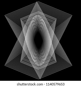 Geometry minimalistic artwork poster with simple shape and figure. Abstract vector pattern design in Scandinavian style for web banner, business presentation, branding package, fabric print, wallpaper