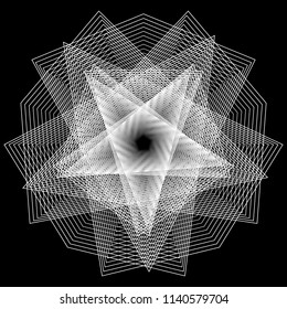 Geometry minimalistic artwork poster with simple shape and figure. Abstract vector pattern design in Scandinavian style for web banner, business presentation, branding package, fabric print, wallpaper
