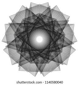 Geometry minimalistic artwork poster with simple shape and figure. Abstract vector pattern design in Scandinavian style for web banner, business presentation, branding package, fabric print, wallpaper