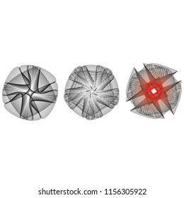 Geometry minimalistic artwork poster with simple shape and figure.