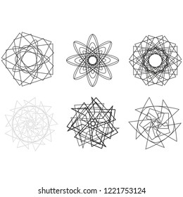 Geometry minimalistic artwork poster with simple shape and figure. Abstract vector pattern design in Scandinavian style for web banner, business presentation, branding package, fabric print, wallpaper