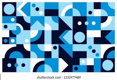 Geometry minimalistic artwork poster with simple shape and figure. Scandinavian style. Web banner, fabric print, wallpaper.