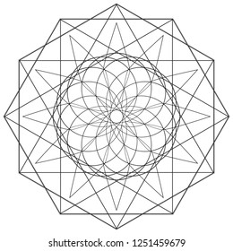 Geometry minimalistic artwork poster with simple shape and figure. Abstract vector pattern design in Scandinavian style for web banner, business presentation, branding package, fabric print, wallpaper