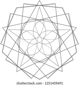 Geometry minimalistic artwork poster with simple shape and figure. Abstract vector pattern design in Scandinavian style for web banner, business presentation, branding package, fabric print, wallpaper