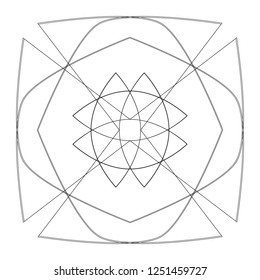 Geometry minimalistic artwork poster with simple shape and figure. Abstract vector pattern design in Scandinavian style for web banner, business presentation, branding package, fabric print, wallpaper