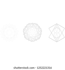 Geometry minimalistic artwork poster with simple shape and figure. Abstract vector pattern design in Scandinavian style for web banner, business presentation, branding package, fabric print, wallpaper