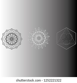 Geometry minimalistic artwork poster with simple shape and figure. Abstract vector pattern design in Scandinavian style for web banner, business presentation, branding package, fabric print, wallpaper