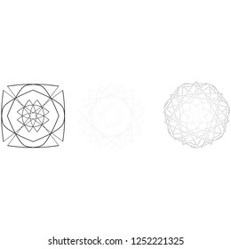 Geometry minimalistic artwork poster with simple shape and figure. Abstract vector pattern design in Scandinavian style for web banner, business presentation, branding package, fabric print, wallpaper