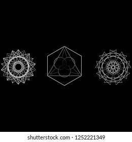 Geometry minimalistic artwork poster with simple shape and figure. Abstract vector pattern design in Scandinavian style for web banner, business presentation, branding package, fabric print, wallpaper