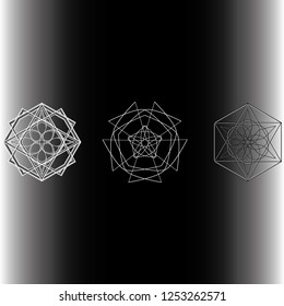 Geometry minimalistic artwork poster with simple shape and figure. Abstract vector pattern design in Scandinavian style for web banner, business presentation, branding package, fabric print, wallpaper
