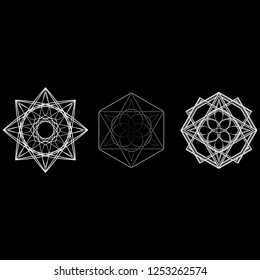 Geometry minimalistic artwork poster with simple shape and figure. Abstract vector pattern design in Scandinavian style for web banner, business presentation, branding package, fabric print, wallpaper