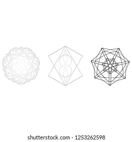 Geometry minimalistic artwork poster with simple shape and figure. Abstract vector pattern design in Scandinavian style for web banner, business presentation, branding package, fabric print, wallpaper