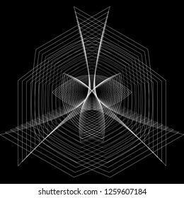 Geometry minimalistic artwork poster with simple shape and figure. Abstract vector pattern design in Scandinavian style for web banner, business presentation, branding package, fabric print, wallpaper