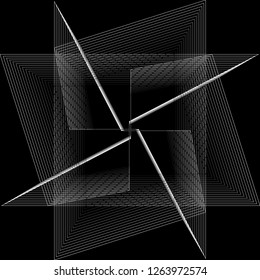 Geometry minimalistic artwork poster with simple shape and figure. Abstract vector pattern design in Scandinavian style for web banner, business presentation, branding package, fabric print, wallpaper