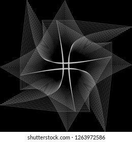 Geometry minimalistic artwork poster with simple shape and figure. Abstract vector pattern design in Scandinavian style for web banner, business presentation, branding package, fabric print, wallpaper
