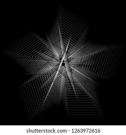 Geometry minimalistic artwork poster with simple shape and figure. Abstract vector pattern design in Scandinavian style for web banner, business presentation, branding package, fabric print, wallpaper