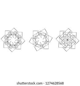 Geometry minimalistic artwork poster with simple shape and figure. Abstract vector pattern design in Scandinavian style for web banner, business presentation, branding package, fabric print, wallpaper