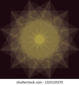 Geometry minimalistic artwork poster with simple shape and figure. Abstract vector pattern design in Scandinavian style for web banner, business presentation, branding package, fabric print, wallpaper