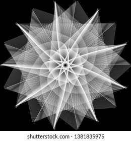 Geometry minimalistic artwork poster with simple shape and figure. Abstract vector pattern design in Scandinavian style for web banner, business presentation, branding package, fabric print, wallpaper