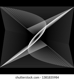 Geometry minimalistic artwork poster with simple shape and figure. Abstract vector pattern design in Scandinavian style for web banner, business presentation, branding package, fabric print, wallpaper