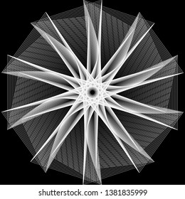 Geometry minimalistic artwork poster with simple shape and figure. Abstract vector pattern design in Scandinavian style for web banner, business presentation, branding package, fabric print, wallpaper