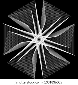 Geometry minimalistic artwork poster with simple shape and figure. Abstract vector pattern design in Scandinavian style for web banner, business presentation, branding package, fabric print, wallpaper
