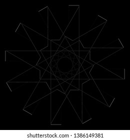 Geometry minimalistic artwork poster with simple shape and figure. Abstract vector pattern design in Scandinavian style for web banner, business presentation, branding package, fabric print, wallpaper