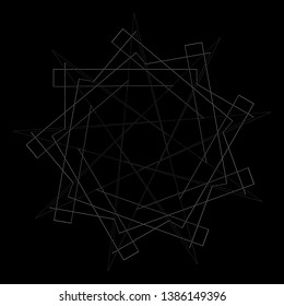 Geometry minimalistic artwork poster with simple shape and figure. Abstract vector pattern design in Scandinavian style for web banner, business presentation, branding package, fabric print, wallpaper