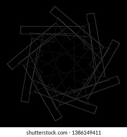 Geometry minimalistic artwork poster with simple shape and figure. Abstract vector pattern design in Scandinavian style for web banner, business presentation, branding package, fabric print, wallpaper