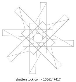 Geometry minimalistic artwork poster with simple shape and figure. Abstract vector pattern design in Scandinavian style for web banner, business presentation, branding package, fabric print, wallpaper