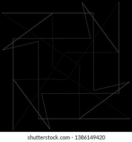 Geometry minimalistic artwork poster with simple shape and figure. Abstract vector pattern design in Scandinavian style for web banner, business presentation, branding package, fabric print, wallpaper