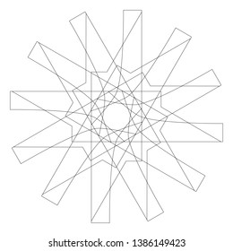 Geometry minimalistic artwork poster with simple shape and figure. Abstract vector pattern design in Scandinavian style for web banner, business presentation, branding package, fabric print, wallpaper