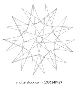 Geometry minimalistic artwork poster with simple shape and figure. Abstract vector pattern design in Scandinavian style for web banner, business presentation, branding package, fabric print, wallpaper