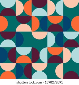 Geometry minimalistic artwork poster with simple shapes and figures. Abstract vector pattern design in Scandinavian style for branding, web banner, business, fashion, prints on fabric