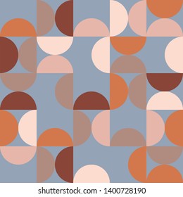Geometry minimalistic artwork poster with simple shapes and figures. Abstract vector pattern design in Scandinavian style for branding, web banner, business, fashion, prints on fabric