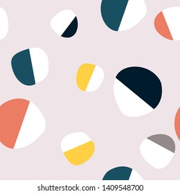 Geometry minimalistic artwork poster with simple shapes and figures. Abstract vector pattern design in Scandinavian style for branding, web banner, business, fashion, prints on fabric