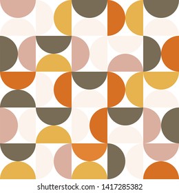 Geometry minimalistic artwork poster with simple shapes and figures. Abstract vector pattern design in Scandinavian style for branding, web banner, business, fashion, prints on fabric