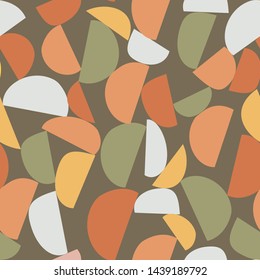 Geometry minimalistic artwork poster with simple shapes and figures. Abstract vector pattern design in Scandinavian style for branding, web banner, business, fashion, prints on fabric