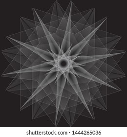 Geometry minimalistic artwork poster with simple shape and figure