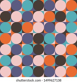 Geometry minimalistic artwork poster with simple shapes and figures. Abstract vector pattern design in Scandinavian style for branding, web banner, business, fashion, prints on fabric