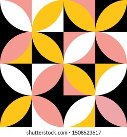 Geometry minimalistic artwork poster with simple shape and figure. Abstract vector pattern design in Scandinavian style for web banner, business presentation, branding package, fabric print, wallpaper