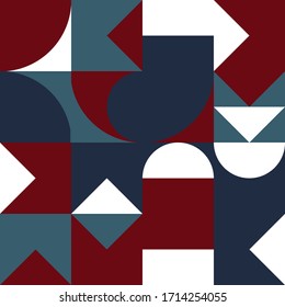 Geometry minimalistic artwork poster with simple shape and figure. Abstract vector pattern design in Scandinavian style for web banner, business presentation, branding package, fabric print, wallpaper