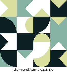 Geometry minimalistic artwork poster with simple shape and figure. Abstract vector pattern design in Scandinavian style for web banner, business presentation, branding package, fabric print, wallpaper