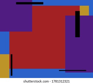 Geometry minimalistic artwork poster with simple shape and figure. Abstract vector pattern design for web banner, business presentation, branding package, fabric print, wallpaper