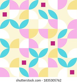 Afiche de arte minimalista geométrico con forma y figura simple. Diseño abstracto de patrones vectoriales