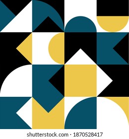 Geometry minimalistic artwork poster with simple shape and figure. Abstract vector pattern design in Scandinavian style for web banner, business presentation, branding package, fabric print, wallpaper